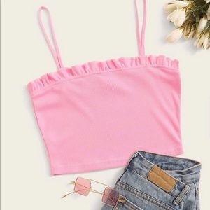 Pink crop top